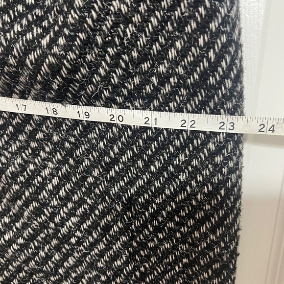 Peabody House Wool Blend Herringbone Coat Jacket Black Gray size 11/12 - Picture 7 of 9